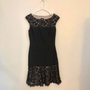 Jax Black Lace and Spandex Cocktail Party Dress